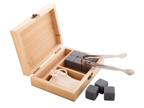 Bourbon set de cuburi de gheață din piatră