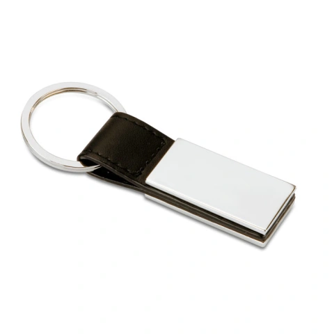 RECTANGLO Breloc PU cu pătrat metalic