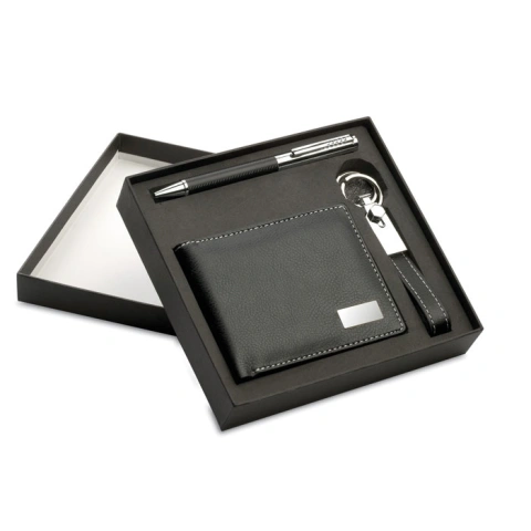 ELEGANCI Set cadou:pix+breloc+portmoneu