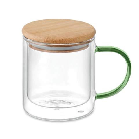 FARBI Cană borosilicat cu perete dubl
