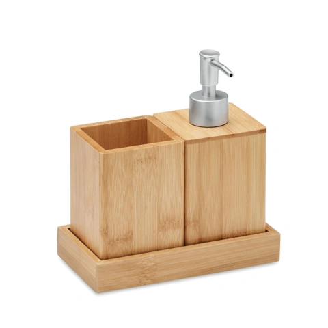 SUOMI Set de baie 3 piese din bambus