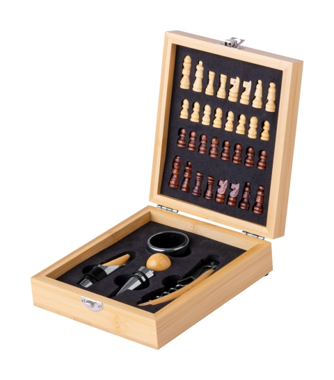 Kaspar set de vin cu joc de șah