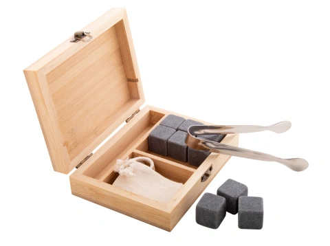 Bourbon set de cuburi de gheață din piatră
