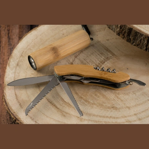 Set cadou cu lanterna LED și cuțit ecologic Linz_13