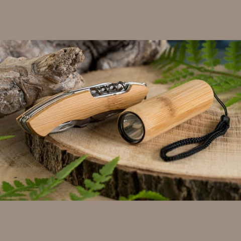 Set cadou cu lanterna LED și cuțit ecologic Linz_15