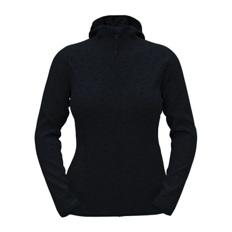Lux Hooded Knit Fleece Jacket