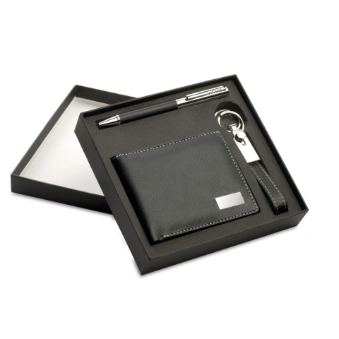 ELEGANCI Set cadou:pix+breloc+portmoneu
