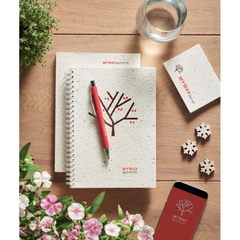 SEED BOOK Notebook A5 cu copertă din hârt_4