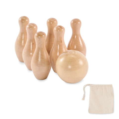 BOLITO Mini set de bowling din lemn de pi