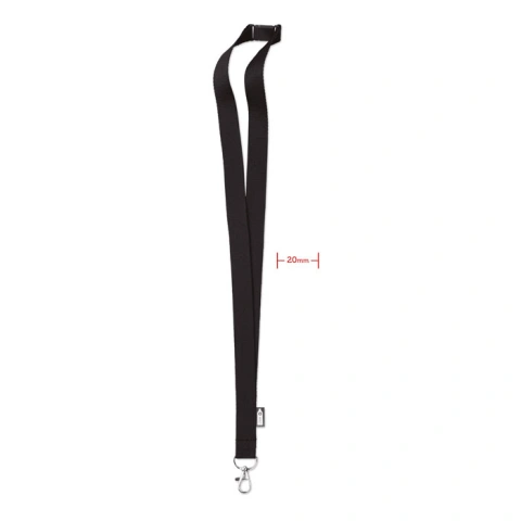 LANY RPET Lanyard din RPET cu carabină