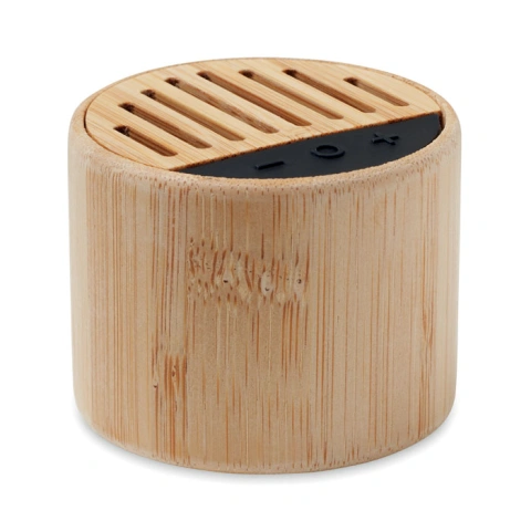 ROUND LUX Boxă wireless din bambus