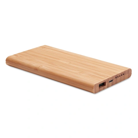 ARENA Wireless powerbank în bambus